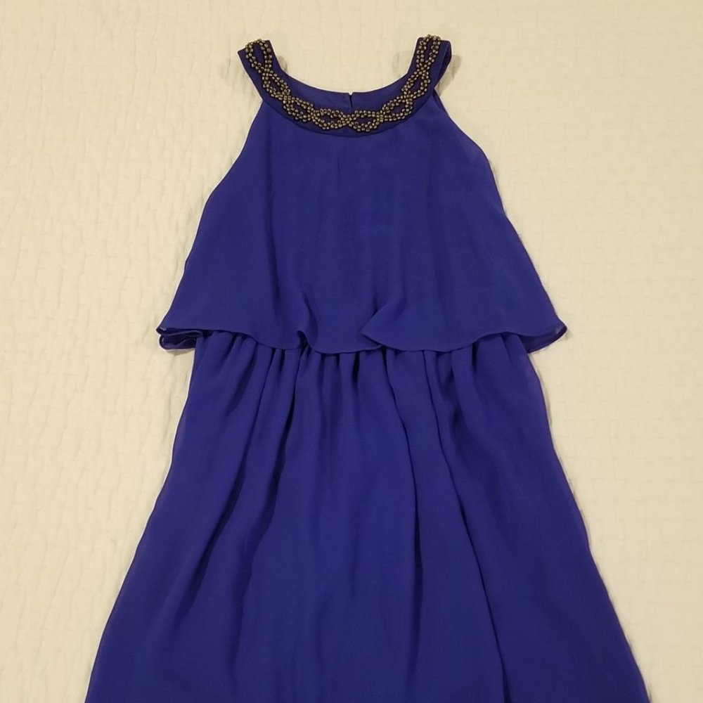 Amy Byer Bead Neck Popover Dress Size 7 for Girls